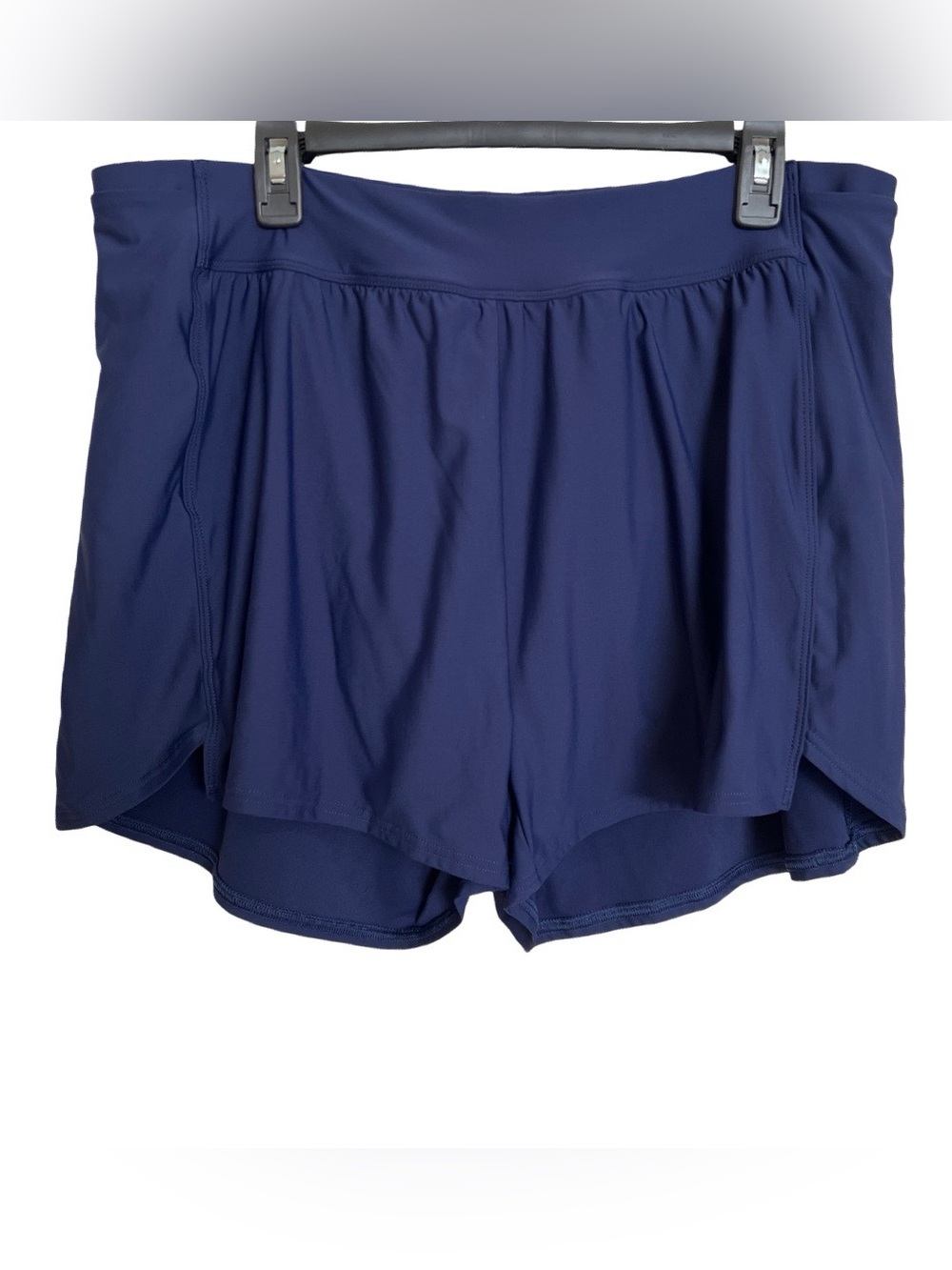 Lands End Deep Sea Navy 3” Modest Swim Shorts SZ XL 18